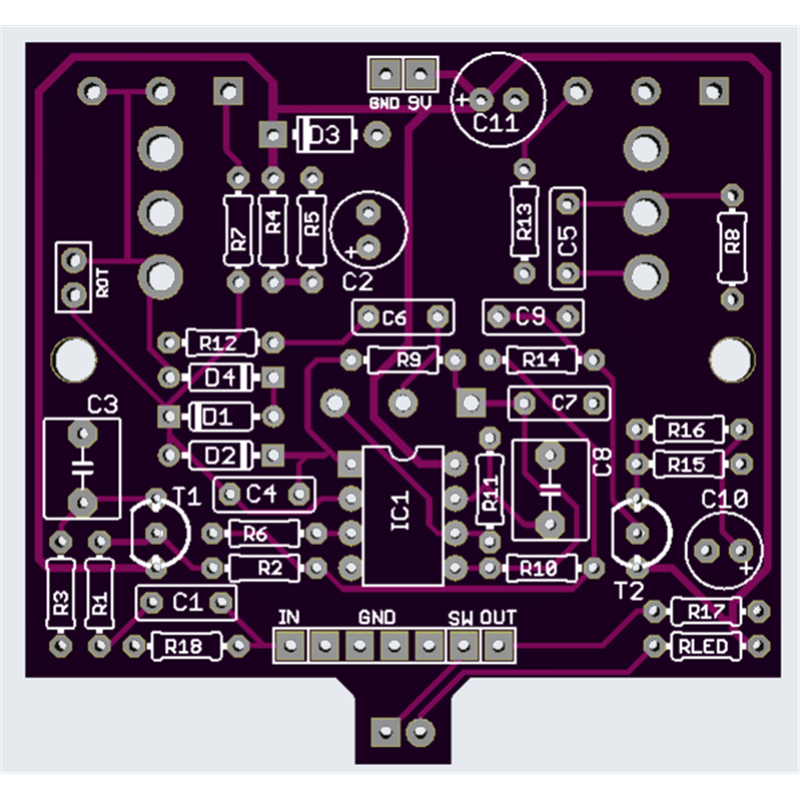 T-Screamer TS9 TS808 PCB