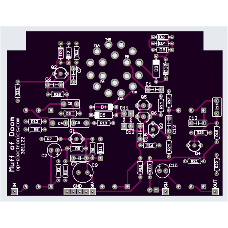 Muff of Doom PCB