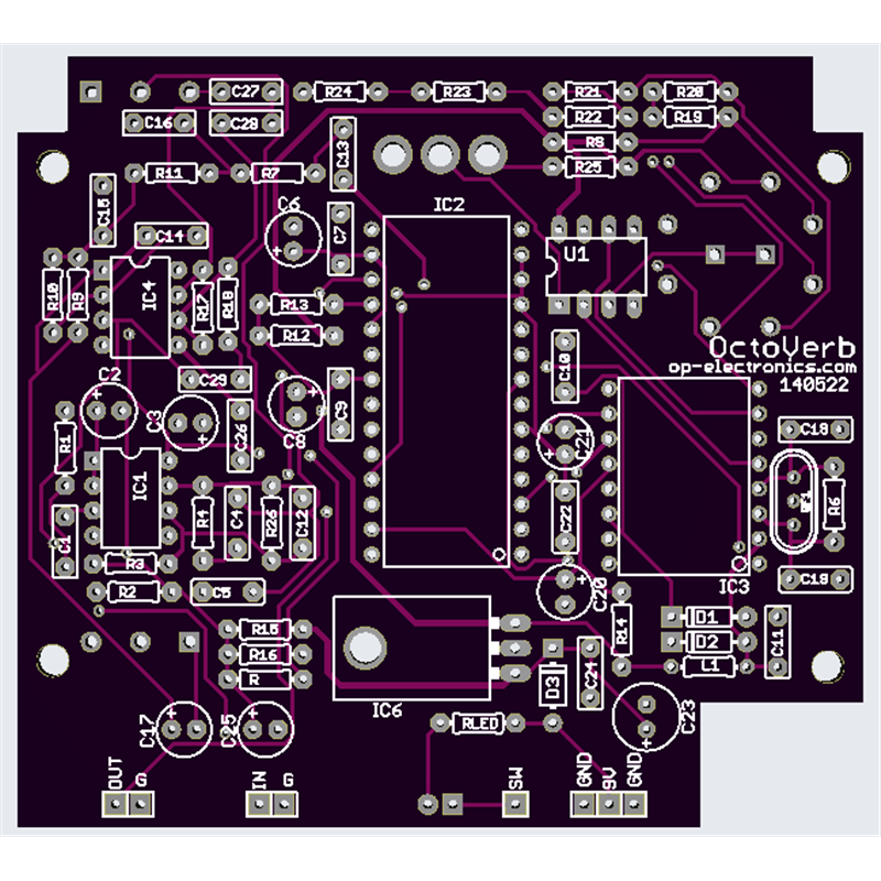 Octaverb PCB