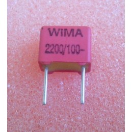 WIMA FKP2 2.2n 100V 4.5x6x7.2mm 2.5%