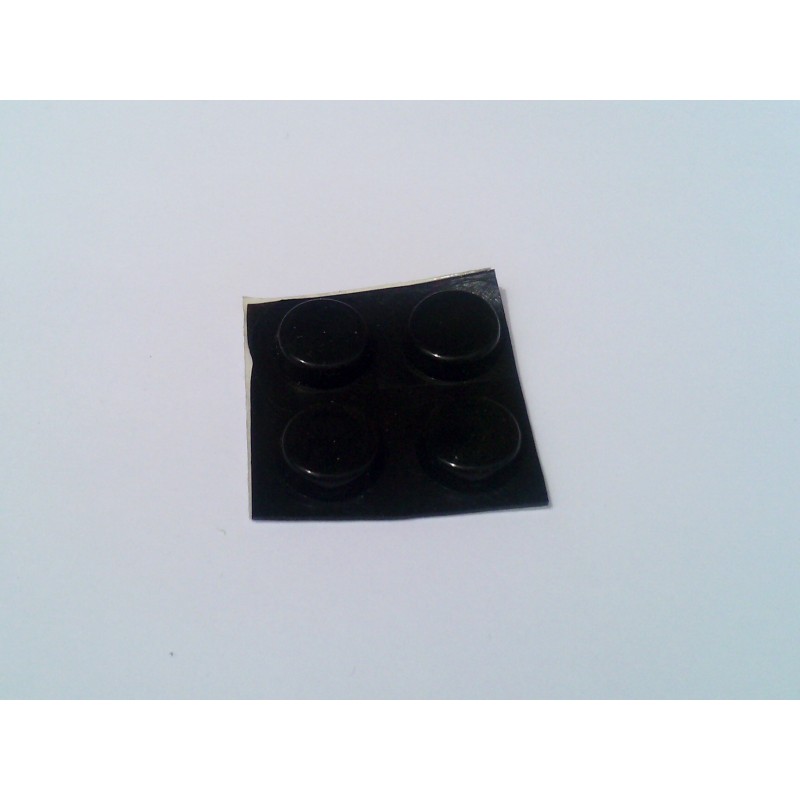 Black adhesive rubber feet