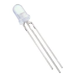 LED Bi-color 5mm clear common cathode red/green