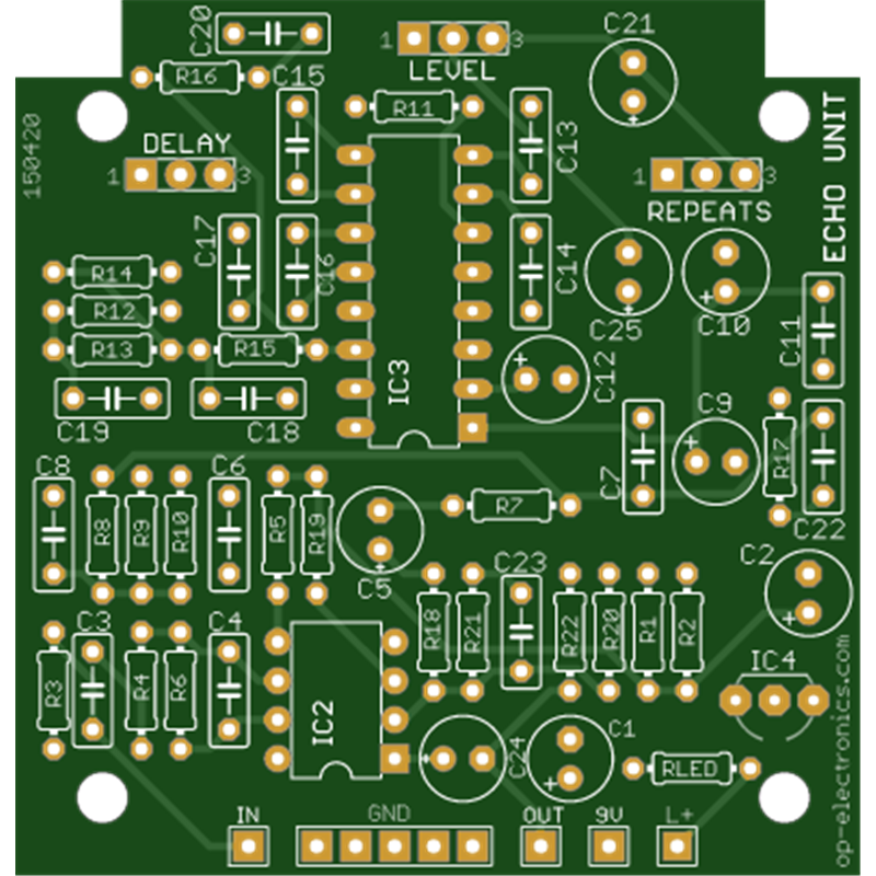 Digital Delay 2.5 PCB