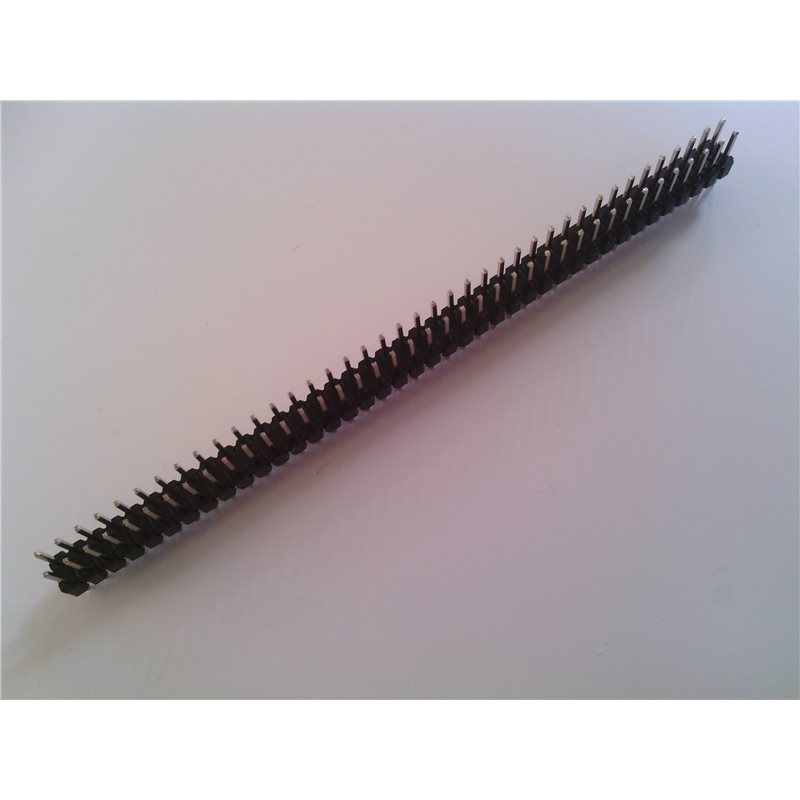 Male Header 2x40 pin, pitch 2.54mm, height 11mm